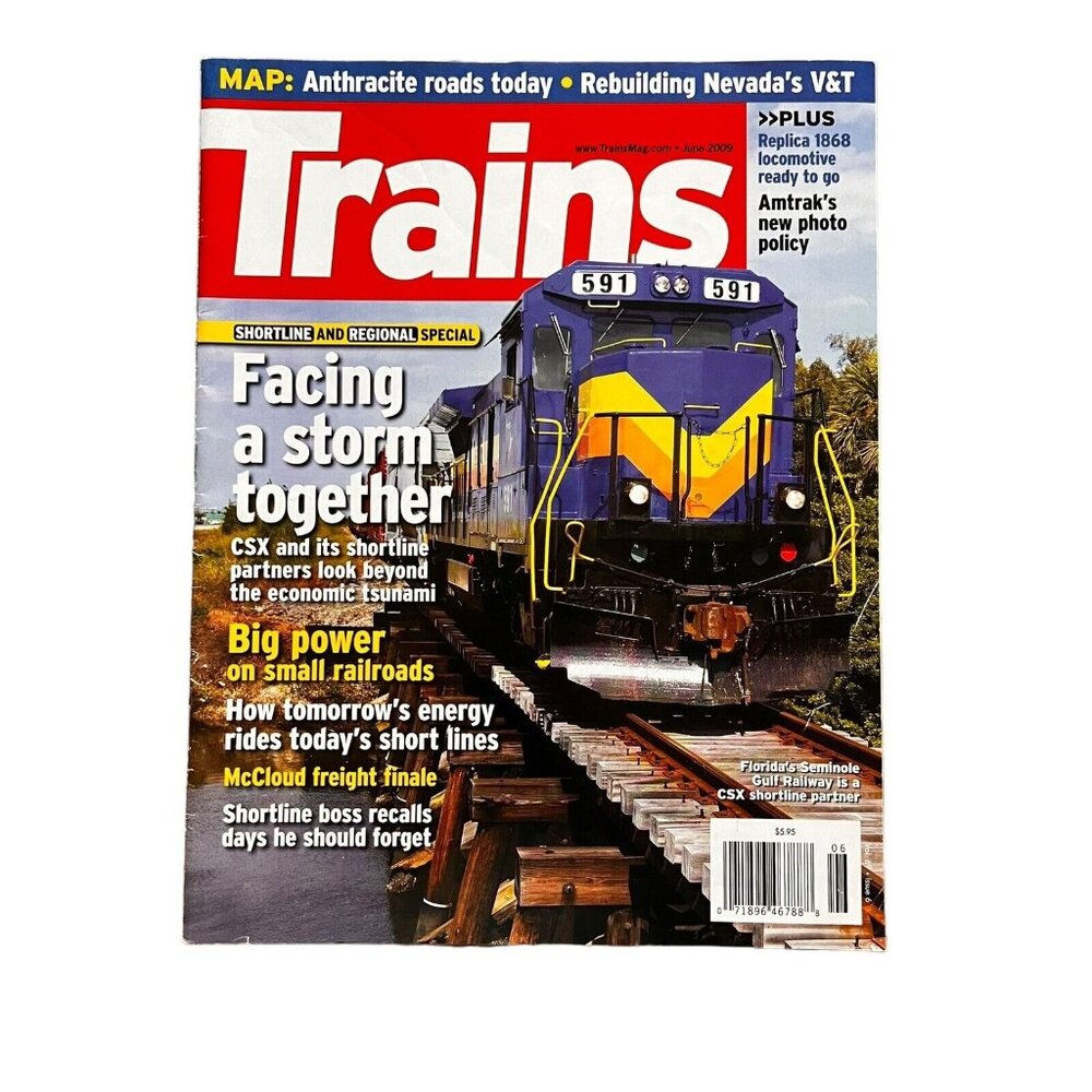 Trains Magazine - June 2009  Vintage Locomotive‎ Travel